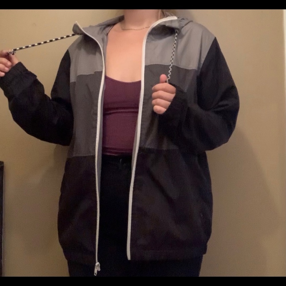 ZINE - Dark Ombre Zip Windbreaker